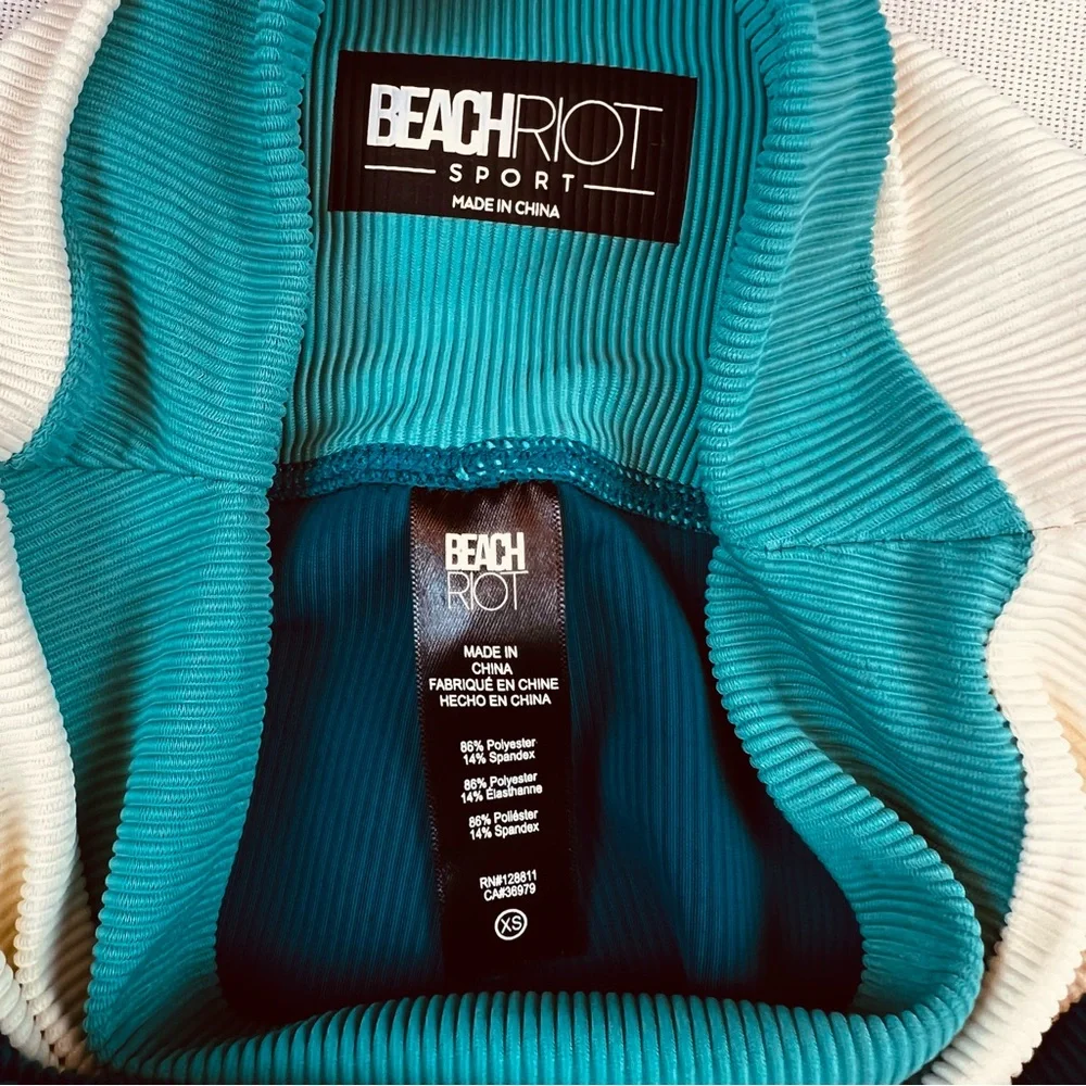 Beach Riot Sport Amafli Ribbed Colorblock Leggings - Picture 9 of 9